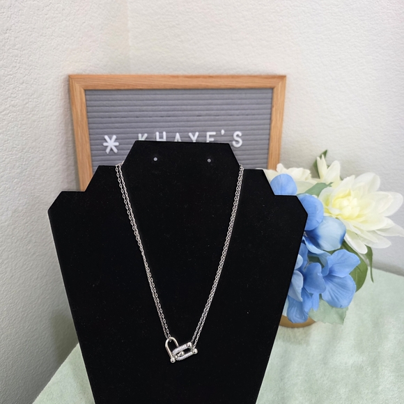 Stainless Steel Minimalist Hardware Necklace Fashion Inspired - Picture 1 of 4